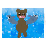 Oso con los tiburones para los brazos tarjetas
