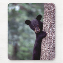 Oso Cub negro Alfombrilla De Raton