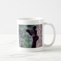 Oso Cub negro Tazas De Café