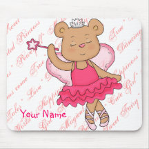 Oso de hadas Mousepad lindo de la bailarina para l Tapete De Raton