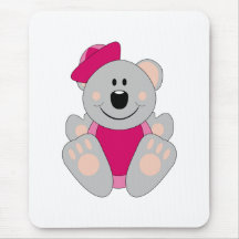 Oso de koala del marinero de la niña de Cutelyn Tapete De Raton