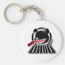 Oso de la cadera llaveros personalizados