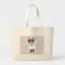 oso de la novia bolsa lienzo