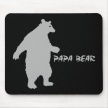 Oso de la papá alfombrilla de ratones