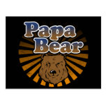 Oso de la papá, apariencia vintage fresca del día  postal