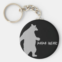 Oso de la papá llavero