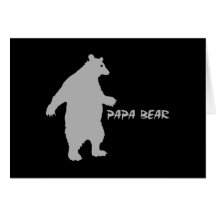 Oso de la papá tarjeta