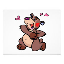 Oso de las tarjetas del día de San Valentín Comunicados Personales