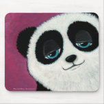 Oso de panda caprichoso lindo con los ojos azules 