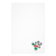Oso de panda lindo del patinaje de hielo papelería personalizada