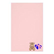 Oso de peluche con efectos de escritorio del prese  papeleria de diseño