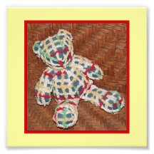 Oso de peluche de la impresión 6x6 de la foto para