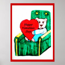 OSO de PELUCHE de la TARJETA DEL DÍA DE SAN VALENT