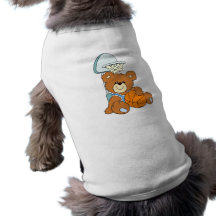 Oso de peluche del baloncesto camiseta de perro