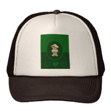 Oso de peluche del gorra y de las flores