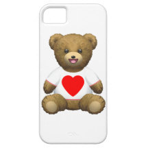 Oso de peluche escocés - blanco iPhone 5 carcasas
