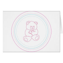 Oso de peluche femenino tarjetas