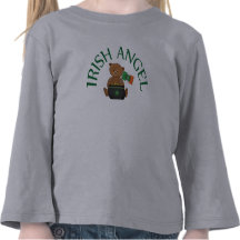 Oso de peluche irlandés del ángel camiseta