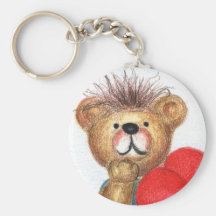 Oso de peluche llavero personalizado