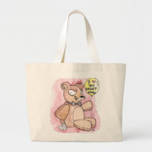 Oso de peluche siniestro bolsas de mano