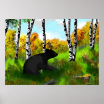 Oso del abedul poster