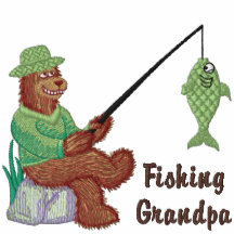 Oso del abuelo de la pesca