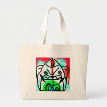 Oso del color bolsa lienzo