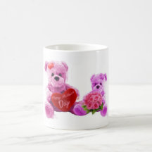 Oso del día de madres tazas