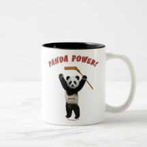 Oso del hockey del poder de la panda taza de café