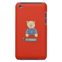 Oso del jugador del videojuego barely there iPod carcasas