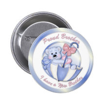 Oso del paraguas - Brother - muchacho Pin