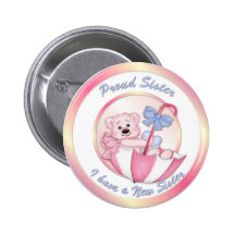Oso del paraguas - hermana - chica pin