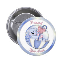 Oso del paraguas - nueva tía - muchacho pin
