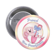 Oso del paraguas - nuevo abuelo - chica pins