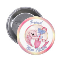 Oso del paraguas - nuevo papá - chica pins