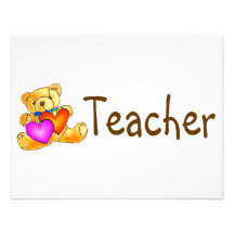 Oso del profesor comunicados personalizados