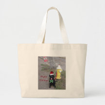 Oso - deseo feliz del día de fiesta bolsas de mano