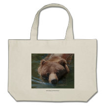 Oso grizzly bolsa de mano