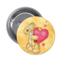Oso lindo con los corazones pins