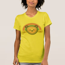 Oso lindo del arco iris camisetas