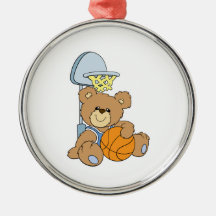 Oso lindo del baloncesto ornato