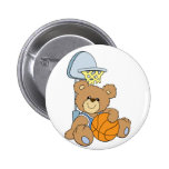 Oso lindo del baloncesto pin