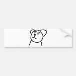 Oso lindo etiqueta de parachoque