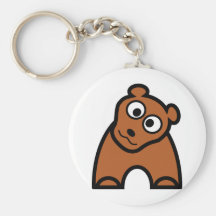 Oso lindo llaveros personalizados