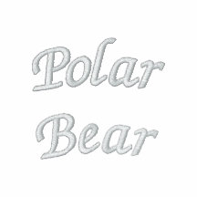 Oso polar sudadera bordada con capucha
