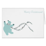 Oso polar de baile tarjetas