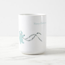 Oso polar de baile taza de café