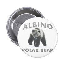 oso polar del albino botones