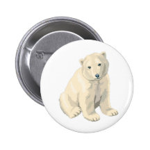Oso polar en peligro pins
