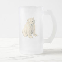 Oso polar en peligro tazas